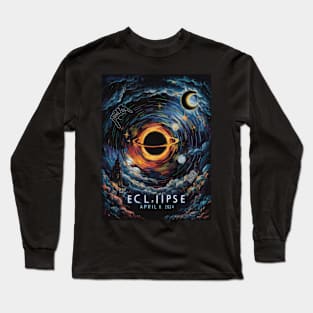 Total Solar Eclipse 2024 , April 8 Long Sleeve T-Shirt